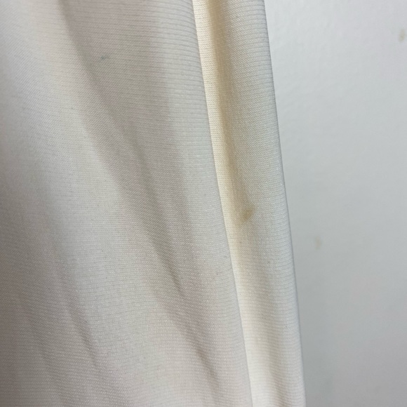 Gorgeous Crème White Gold Prom Pageant Beaded Dress - Picture 8 of 9